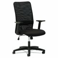 D2D Technologies OI  Mesh High-Back Chair Height Adjustable T-Bar Arms - Black D23748584